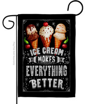 Ice Cream Better - Impressions Decorative Garden Flag G192648-BO - $19.97