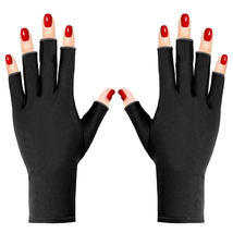 Pimoys UV Gloves for Gel Manicures UPF50+ Fingerless UV Light Gloves for... - £10.06 GBP