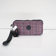 NWT Kipling KI4504 Lowie Pouch Wallet Wristlet Polyester Luscious Waves Navy Red - £29.05 GBP