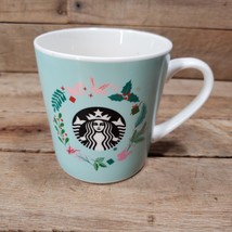 Limited Edition 2019 Large Starbucks Christmas Holiday Wreath Coffee Mug Cup - £7.85 GBP