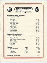  7 Eleven Deli Sandwich Shoppe Menu The Fresh Way 1980&#39;s - £21.81 GBP