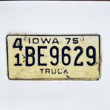 1975 United States Iowa Hancock County Truck License Plate 41 BE9629 - £14.78 GBP