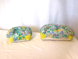 1994 Toymax Floral Fabric Stuffed Couch And Chair Set For Barbie Size Dolls - £7.75 GBP
