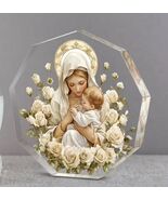 Blessed Mary &amp; Child Jesus Small Octagon Acrylic Image, New #ALM-021-R2 - $237.28 MXN