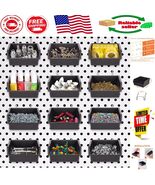 Heavy-Duty Pegboard Bins with Adjustable Hooks - Space-Saving Storage So... - $738.34 MXN