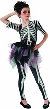 Drama Queens Skelee Ballerina Girls Skeleton Halloween Costume Child Medium 8-10 - £23.39 GBP