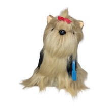 Vintage Plush Yorkshire Terrier Yorkie CS International Realistic Puppy Dog 14&quot; - £24.49 GBP