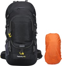 Men&#39;S Showylive 60L Waterproof Hiking And Camping Backpack - Sturdy, - £39.88 GBP