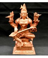Goddess Matangi / RajaShyamala Devi Idol In Pure Solid Copper - €164,55 EUR