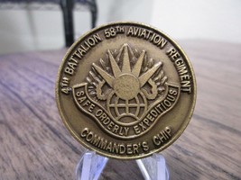 US Army 1st Battalion 58th Aviation Regiment Commanders Challenge Coin #815L - £11.86 GBP