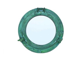 Brass Deluxe Class Titanic Shipwrecked Decorative Ship Porthole Mirror 12&quot;&quot; - £91.38 GBP