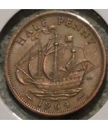1964 British UK Half Penny coin Rest in peace Queen Elizabeth II Age 59 ... - £2.06 GBP