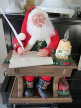 Santa In His Desk, Animated 16 Holiday Songs 19&quot; Tall Nib Original - £50.60 GBP