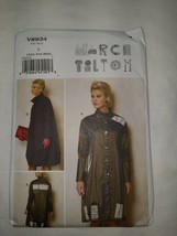 Vogue V8934 Coat Jacket Marcy Tilton Sewing Pattern Sizes XSM-S-M UC FF OOP - $19.75