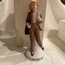 1984 AVON LADY FIGURINE RED HAIR PORCELAIN 13th ANNUAL NAAC CLB BOTTLE 1... - $47.51