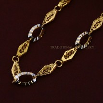 Unisex Italian Turkey chain 916% 22k Gold Chain Necklace Daily wear Jewelry 104 - £3,078.91 GBP+