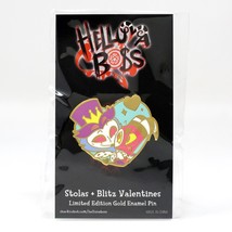Helluva Boss Stolas + Blitz Valentines Limited Edition Gold Enamel Pin Vivziepop - £51.81 GBP