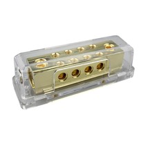 0/2 Gauge to 8 X 8 Gauge Power/Ground Distribution Block Gold Plated PD-15G - £26.57 GBP