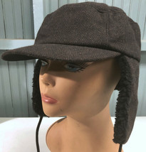 Youth L/XL Herringbone Tie Up Trapper Stocking Cap Hat - £6.87 GBP