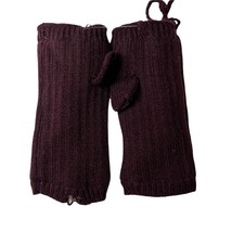 Hat Attack Burgundy Knit Handwarmers New - £8.56 GBP