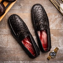 Bolonia Slip On Dressy Shoes Animal Skin Black image 9