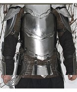 LARP Fantasy Medieval Costume Steel Armour Cuirass (front and back) By N... - £216.75 GBP