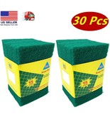 Pack of 30 Heavy Duty Scouring Pads for Home &amp; Kitchen Scour Scrub Cleaning - £9.32 GBP