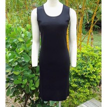 MISOOK Exclusive Black Sleeveless Dress Knit Tank A-Line Sheath XXS P - $78.38