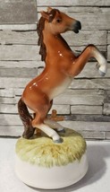 Vintage Otagiri Musical Rotating Horse Figurine You Light Up My Life - $24.74