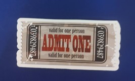 Admit One Ticket Card Train Number Sign Sticker - £2.39 GBP