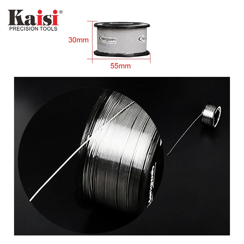 Kaisi 0.3 0.4 0.5 0.6mm High Purity solder wire welding tool for  cell p... - £105.51 GBP