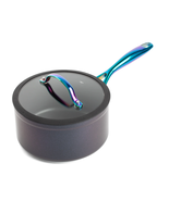 2.5 QT Non-Stick Sauce Pan with Glass Lid - Rainbow, Signature Collection - $46.42