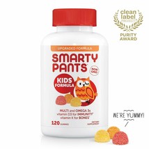 SmartyPants Kids Formula Daily Gummy Multivitamin Vitamin C D3 and Zinc 120 CT. - £23.73 GBP