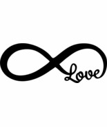 Infinite Love Satin Black Metal Art 15 1/4&quot; x 5 1/2&quot; - $25.63