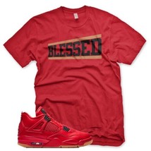 New Og Blessed T Shirt For J1 4 Singles Day Fire Red - £21.23 GBP