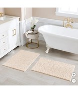 Charisma Bath Rugs Ivory 2-Pack Drylon Medallion Microfiber Nonskid 24 X 36 - $90.16 CAD