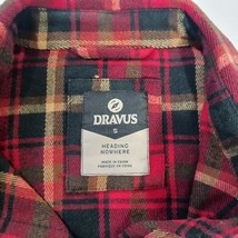 Dravus Heading Nowhere RN#116442 Men's Small Red/Black Flannel Long Sleeve Shirt image 3