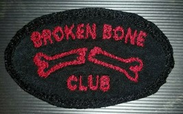 &quot;Broken Bone Club&quot; - Biker - Sew On/Iron On Patch       10135 - £3.90 GBP