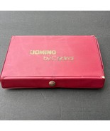 Vintage Domino by Cardinal Dominoes Double Six 28 Pieces Red Vinyl Case ... - $40.83 CAD