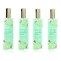 Cucumber Melon by Bodycology, 4 Pack 8 oz Fragrance Mist for Women - £34.92 GBP