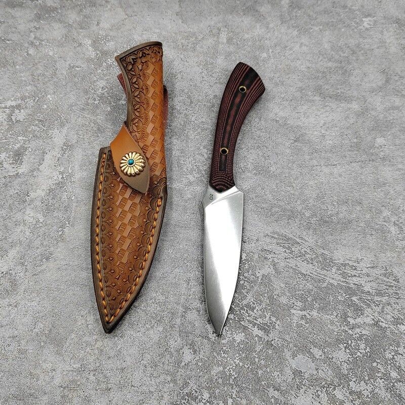 Outdoor Hunting Camping Knife - D2 Steel Fixed Blade with G10 Handle Wit... - $57.42