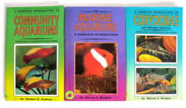 Lot of 3 Paperbacks A Complete Introduction Marine Aquariums Corydoras Comm Aq.. - $12.82