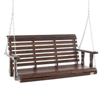 VEVOR 4.5ft Wooden Porch Swing880lbs Heavy Duty Patio Bench Hanging Chai... - $129.99