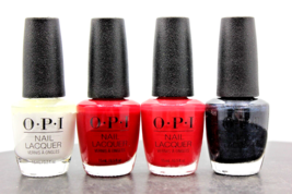 OPI Nail Polish Lacquer 4 Color Set, Cajun Shrimp, Alpine Snow, Cave the Way... - $21.52