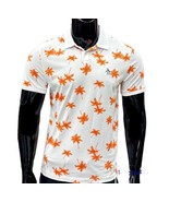 Penguin Men’s polo Shirt palm Trees 2XL New White Orange - £27.51 GBP