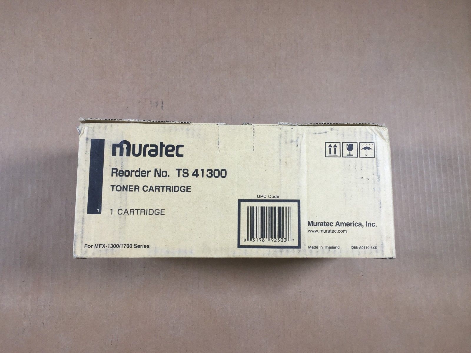 Genuine Muratec TS-41300 Toner Cartridge Black MFX-1300/1700 - Same Day ... - $58.41