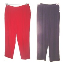 Sag Harbor Long Dress Pants in Black or Red NWT/NWOT Size Small - Plus S... - £20.99 GBP+
