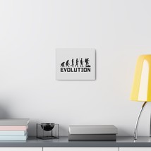 Evolutionary Canvas Print | Hiking Ape to Modern Human Silhouettes | Natural His - £16.19 GBP+