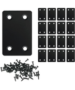 16 Pack Black Flat Mending Plates – 2.36&quot; x 1.49&quot; Stainless Steel Straig... - $12.15