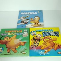 lot of 3 Garfield  Iron cat Extreme Big Star Sumo Beach Belly Books Jim Davis - £18.00 GBP